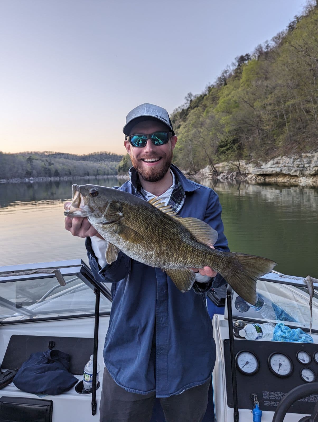 Pat with a personal best smallmouth