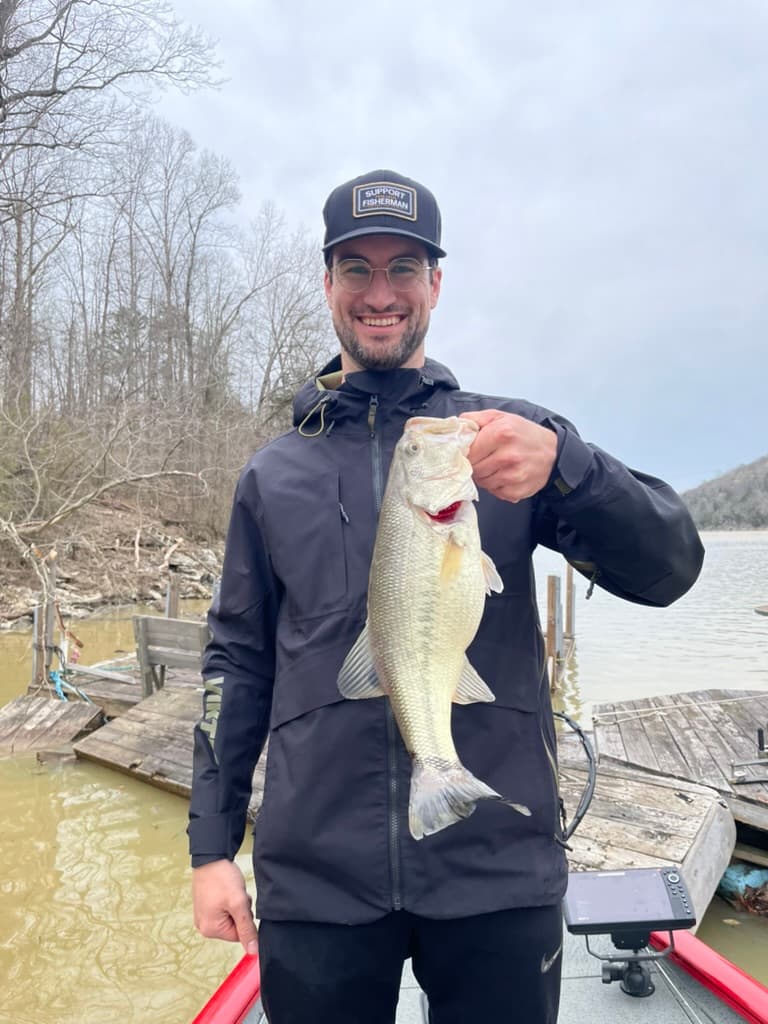Largemouth bass caught on Lake Cumberland